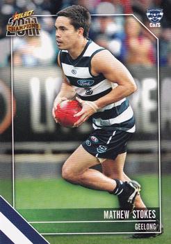 2011 Select AFL Champions #76 Mathew Stokes Front